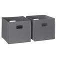 Sourcing Solutions RiverRidge Home 2 Pc Folding Storage Bin Set - Gray 02-058